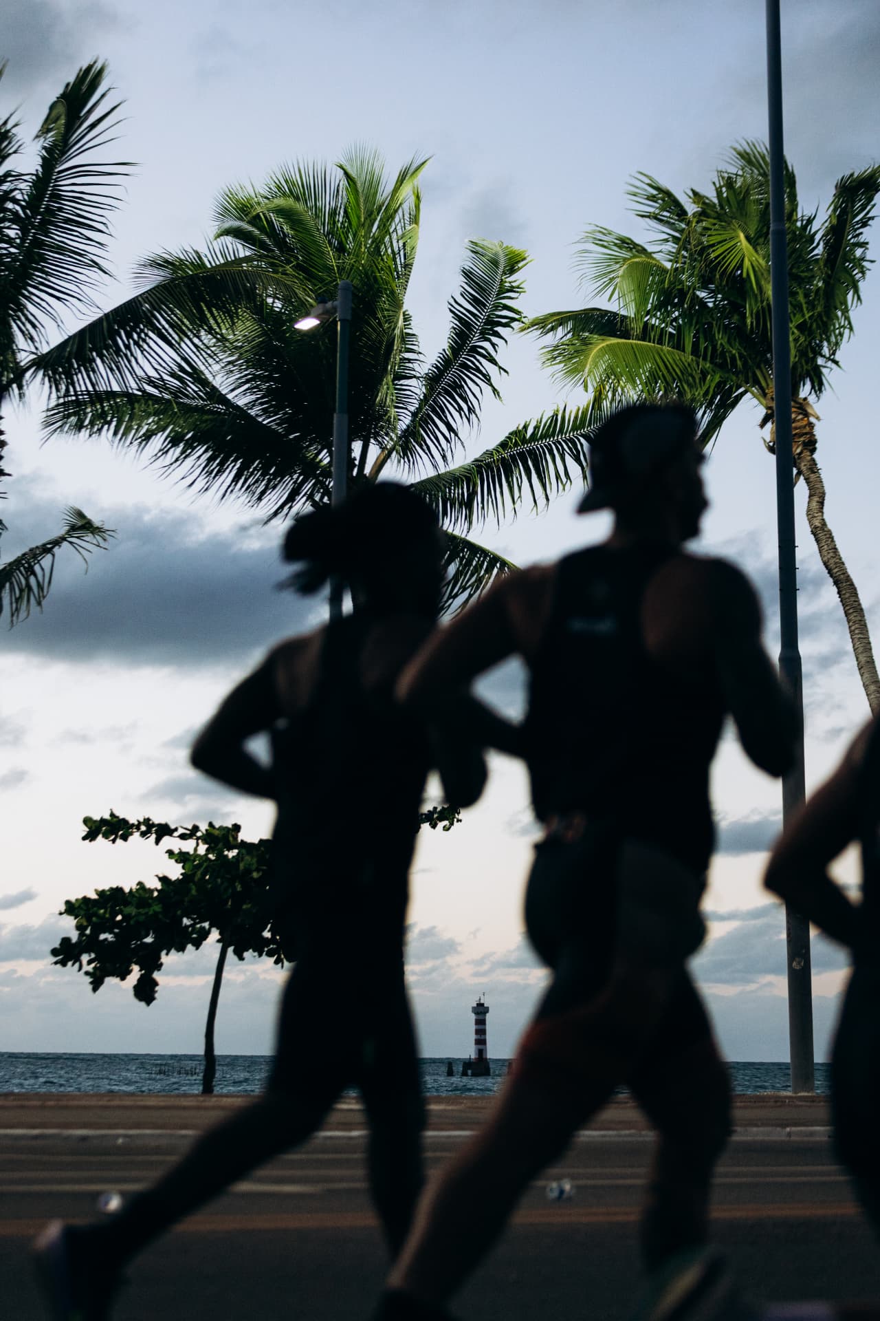 Corredores na orla de Maceió